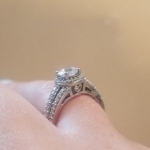 Macy's Crystal Engagement Ring